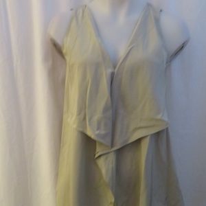 WOMENS ALLDRESSEDUP GRAY SLEEVELESS BLOUSE SZ S